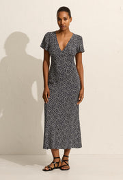 Short Sleeve Bias Dress - Dandelion - Matteau